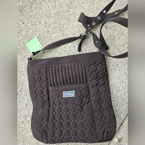 Vera Bradley Espresso Quilted Hipster Bag